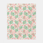 Feestelijke Holly takken en bessen Fleece Deken (Voorkant)