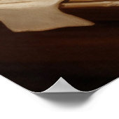 Feestelijke home decor waterverf Santa bakken Poster (Hoek)