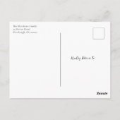 Feestelijke Home Holiday Open House Fotouitnodigin Briefkaart (Achterkant)