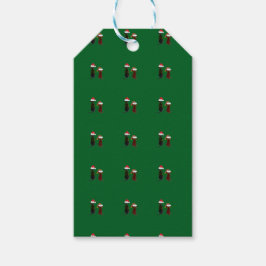 feestelijke hond cadeaulabel
