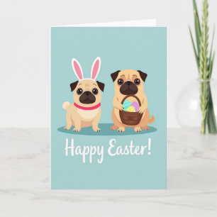 Feestelijke Honden Lente Kaart