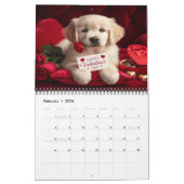 Feestelijke honden vieren elke feestmaand 20XX Kalender (Feb 2026)