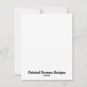 Feestelijke Hooglandkalf met Kerstmanhoed Feestdagenkaart (Achterkant)