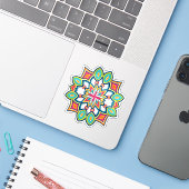 Feestelijke Horizon Sticker (Laptop met iPhone)