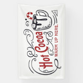 Feestelijke Hot cacao bar verkopers Banner (Verticaal)