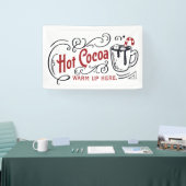 Feestelijke Hot cacao bar verkopers Banner (Beurs)