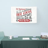 Feestelijke Hot cacao bar verkopers Spandoek (Beurs)