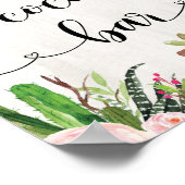 Feestelijke Hot Cocoa Bar Bruiloft Verjaardagsfees Poster (Hoek)