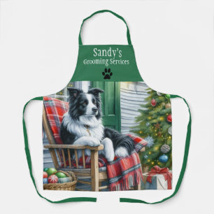 Feestelijke huisdierverzorging Kerst gepersonalise Schort