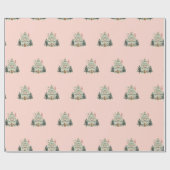 Feestelijke huizen inpakpapier (Vlak)