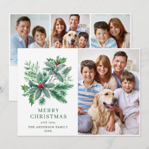 Feestelijke Hulst Bes 4 FOTO Kerst Groet Feestdagenkaart