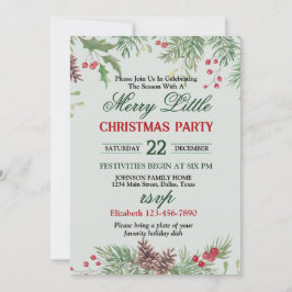 Feestelijke Hulst Rand Kerstfeest Kaart