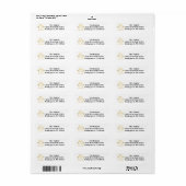 Feestelijke Hulstbes Kerst Retouradres Label (Full Sheet)