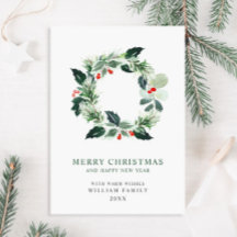 Feestelijke Hulstbes Krans Kerst Groet Holi