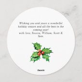 Feestelijke Hulstbes Mistletoe Kerstgroet Feestdagenkaart (Achterkant)