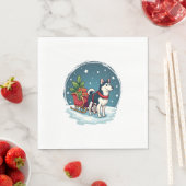 Feestelijke Husky Ride Servet (Insitu)