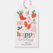 Feestelijke iconen cadeaulabel (Voorkant)