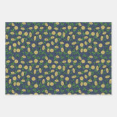 Feestelijke Ierse Groene Marine Lucky You Shamrock Inpakpapier Vel (Voorkant 2)