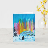 feestelijke iglo kaart (Gele Bloem)