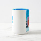 feestelijke iglo tweekleurige koffiemok (Center)