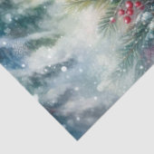 Feestelijke IJsbeer Kerstmis Knutsel Decoupage Tissuepapier (Detail)