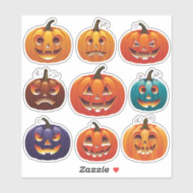 Feestelijke Jack-o'-Lantern Gezichten Scrapbook St