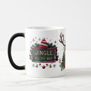 Feestelijke “Jingle All The Way” Kleurveranderende Magische Mok