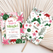 Feestelijke Jingle en Mingle Christmas Party Kaart