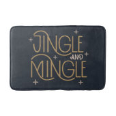 Feestelijke Jingle en Mingle Holiday Design Badmat (Voorkant)