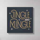 Feestelijke Jingle en Mingle Holiday Design Canvas Afdruk (Voorkant)