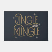 Feestelijke Jingle en Mingle Holiday Design Deurmat (Voorkant)