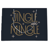 Feestelijke Jingle en Mingle Holiday Design Groot Cadeauzakje (Voorkant)