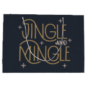 Feestelijke Jingle en Mingle Holiday Design Groot Cadeauzakje (Achterkant)
