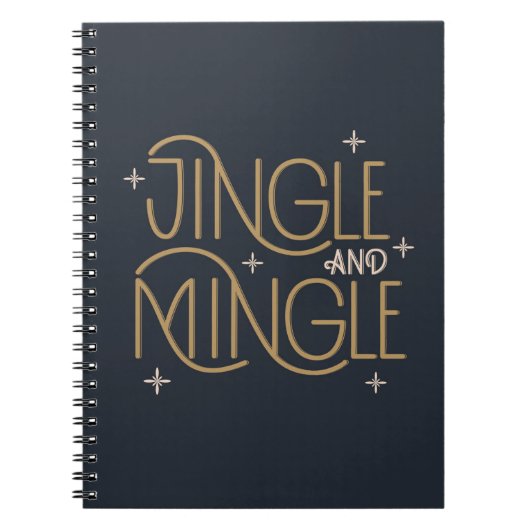 Feestelijke Jingle en Mingle Holiday Design Notitieboek (Voorkant)