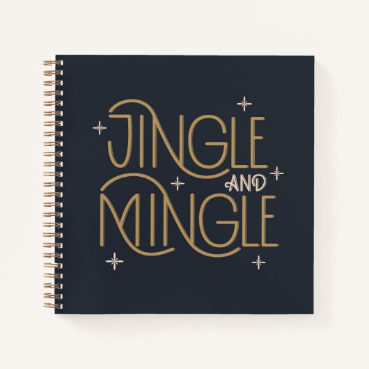 Feestelijke Jingle en Mingle Holiday Design Notitieboek (Voorkant)