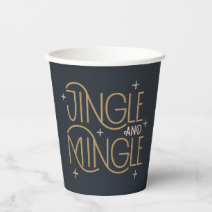 Feestelijke Jingle en Mingle Holiday Design Papieren Bekers