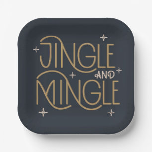 Feestelijke Jingle en Mingle Holiday Design Papieren Bordje