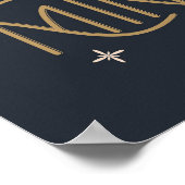 Feestelijke Jingle en Mingle Holiday Design Poster (Hoek)