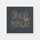 Feestelijke Jingle en Mingle Holiday Design Servet (Voorkant)