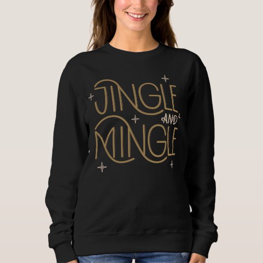 Feestelijke Jingle en Mingle Holiday Design Trui (Voorkant)