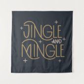 Feestelijke Jingle en Mingle Holiday Design Wandkleed (Voorkant)