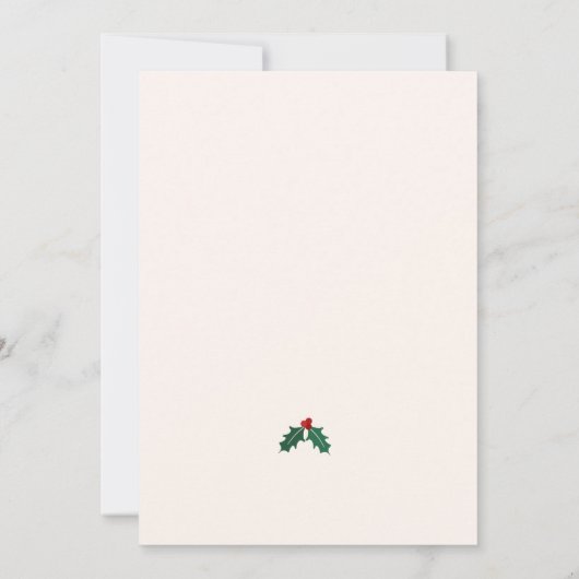 Feestelijke Jingle en Mingle Holiday Party Uitnodi Feestdagenkaart (Achterkant)