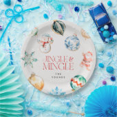 Feestelijke Jingle & Mingle Kerstmis Papieren Bordje (Feest)