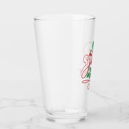 Feestelijke Jolly Juice Christmas Cheer Beer Glass Glas (Rechts)