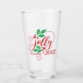 Feestelijke Jolly Juice Christmas Cheer Beer Glass Glas (Voorkant)