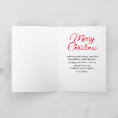 Feestelijke Jolly Santa Vrolijk Kerstfeest Feestdagen Kaart (Binnen)