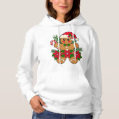 Feestelijke Joy Kerstbrood Hoodie (Voorkant)