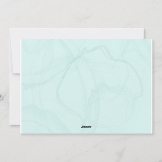 Feestelijke Joy Waterverf Modern Flat Holiday Kaar Feestdagenkaart (Achterkant)