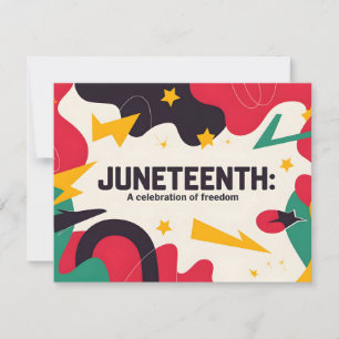 Feestelijke Juneteenth Een viering van Freedom Des Feestdagenkaart
