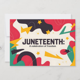 Feestelijke Juneteenth Een viering van Freedom Des Save The Date